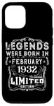 Coque pour iPhone 12/12 Pro Anniversaire Février 1932 Édition Limitée Cadeau Utilisé