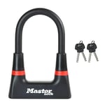 MASTER LOCK Antivol Vélo U Compact [A Clé] [Antivol Certifié] 8278EURDPRO - Idéal pour les Vélos, Vélos Electriques, VTT et autres, Noir