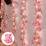 20LED Cherry Blossom String Light 2M Fairy Lights New Artificial Flowers