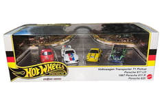 Hot Wheels Premium Collectors Diorama box set - Porsche 4 x German Cars 1:64 NEW