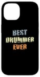 Coque pour iPhone 14 Batterie pour groupe de musique Best Drummer