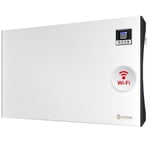 Convecteur électrique mural Eldom 2000 W WiFi - Blanc - Protection IP 24 - Contrôle parental