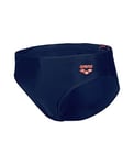 Arena Boy's Swim Briefs Graphic, Navy-NESPOLA, 6-7 Years