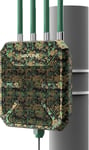 Amplificateur Puissant Longue Portée Ax1800 Camouflage,Répéteur Wifi 6 Extérieur,Point D'Accès Extérieur ,Extension Wifi Dual Band 2.4G/5G,Résistant Aux Intempéries Ip67,Compatible Poe