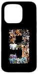 Coque pour iPhone 15 Pro Animaux du zoo pour 9e anniversaire