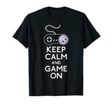 Keep calm and game on Tshirt, Gamer Tshirt T-Shirt