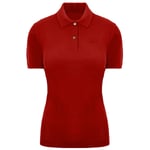 Lacoste 85th Anniversary Collection Rouge Short Sleeve Red Womens Polo Shirt PF4866_240 Wool - Size 8 UK