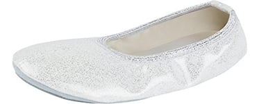 Ladeheid Chaussure de Ballet Danse et Gymnastique Femme Fille LAAK007 (Blanc-2, 23 EU)