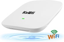 Cloud Wifi 6 Ax1800 Gigabit Wifi(802.11Ax Bi-Bande),Wireless Access Point Extérieur,Point D'Accès Poe,Borne Wifi Amplificateur Wifi|Mu-Mimo|2 X Port Ethernet Poe Gigabit