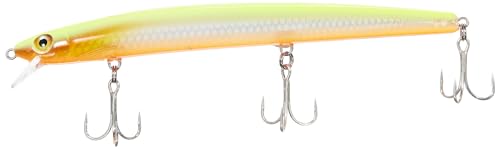 Rapala Leurre de Pêche MaxRap-Matériel Corps Aérodynamique Mer-Profondeur de Nage 0,3 à 0,9m-17cm / 28g-Fabriqué en Estonie-Flake Hot Chartreuse Adulte Unisexe, 17 cm / 28 g