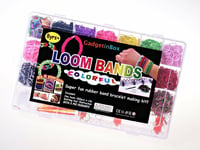 4200pcs Rubber Loom Band Set Kit Bracelet Making Jewellery Glitter Charms Case