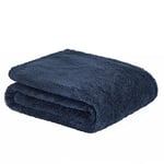 Brentfords Teddy Fleece Blanket Large Throw Over Bed Plush Super Soft Warm Sofa Bedspread, Navy Blue - 200 x 240cm