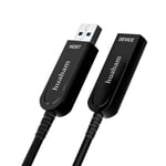 Câble D'Extension Usb 3.1 De 10M, Fibre Optique Haute Vitesse 10 Gbit/S Usb Active Extension Usb Mâle Vers Femelle, Compatible Avec Ordinateur Portable, Tv, Casque Vr, Enregistreur De Données