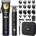 GLAKER Hair Clippers for Men, Professional Mens Hair Clippers and Trimmer Set &