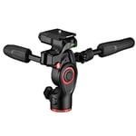 Manfrotto Manfrotto Befree 3-Way Live Camera Tripod Head, Aluminium, 6kg Payload, for Travel Tripods, with Foldable Handles, Fluid Drag System, for Photo and Video, Vlogging Equipment (MH01HY-3WUS)
