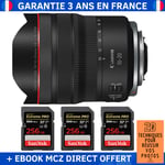 Canon RF 10-20mm f/4 L IS STM + 3 SanDisk 256GB Extreme PRO UHS-II SDXC 300 MB/s + Ebook '20 Techniques pour Réussir vos Photos' - Objectif Canon RF