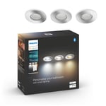 Philips Hue WA Adore Downlight 4,2W 3pk Krom