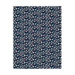 Marimekko Mini-Unikko stoff White-dark navy-powder-tile