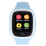 (Blue)Kids Phone Smart Watch SOS Emergency Call 4G WiFi Kids Birthday Smart