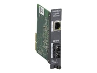 Black Box High-Density Media Converter System Ii, Layer 1 Module - Fibermediekonverterare - Gige - 1000Base-Lx, 1000Base-T - Rj-45 / Sc Enkelläge - Upp Till 15 Km - 1310 Nm - Taa-Kompatibel