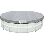 Intex - Couverture de piscine ronde Deluxe 549 cm 28041 Bleu