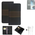 Phone Case + earphones for OnePlus Nord CE 3 Lite 5G Wallet Cover Bookstyle prot