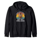 I Don’t Give a Hoot but My Owl Does Owl Zip Hoodie