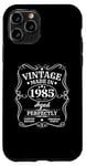 Coque pour iPhone 11 Pro Vintage Made in 1985 Original Parts T-shirt d'anniversaire