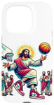 Coque pour iPhone 15 Pro Ballin with the Messiah Rejoignez la communauté Jesus Basketball