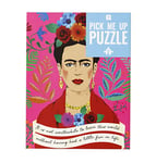 Talking Tables Frida Kahlo Portrait Quote Jigsaw Puzzle & Poster | Inspirational Women, Colourful Illustrated Design, Birthday Present, for Her, Wall, 500 Pieces Bright Pink