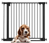 Bettacare Dog Safety Gate, SafeStep Pet Pressure Gate, Black, 103cm - 110cm