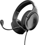 Casque Gaming Filaire Avec Micro Amovible - Accessoire Gamer Léger Et Confortable - Compatible Multi-Plateformes (Pc, Ps4-5 Et Switch) - Noir