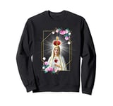 Our Lady of Fatima Immaculate Heart of Blessed Virgin Mary Sweatshirt