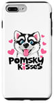 Coque pour iPhone 7 Plus/8 Plus Funny Pomsky Lover Kisses Puppy Dog Mom Pomskies