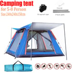 5-8 Man Automatic Instant Double Layer Pop Up Camping Tent Waterproof Outdoor