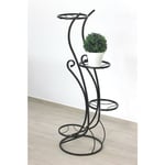 Escalier à fleurs Métal Noir 96 cm Support à fleurs avec 4 étagères KW410 Colonne à fleurs Colonne à plantes Support à plantes - Dandibo