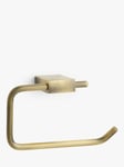 John Lewis Opus Swing Toilet Roll Holder, Brass