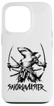 Coque pour iPhone 13 Pro Shark Swordmaster - Amoureux de requin samouraï vintage