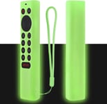 etui De Protection En Silicone Pour Nvidia Shield Pro/4K Hdr Tv Telecommande, Housse Coque Pour Nvidia Telecommande, Antiderapage, Antisismique, Lavable(Vert Lumineux)