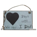 Days Until We Say I DO! Chalkboard ~ Wedding Countdown by Gifts To You