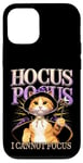 iPhone 12/12 Pro Hocus Pocus I Cannot Focus Funny Cat Design Case