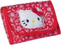 Hello Kitty Portefeuille Porte-Monnaie Avec Peluche Velours Chaton Motif