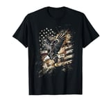 USA Patriotism Bald Eagle Stars American flag T-Shirt