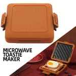 Orange Morphy Richards Mico 2 Toastie Microwave Breakfast Toasted Sandwich Maker