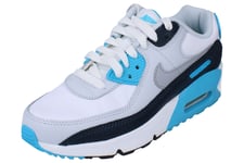 Nike Mens Air Max 90 GS White Trainers - Size UK 2