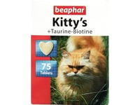 Beaphar Kitty''s + Taurine-Biotine, Katt, Tablett, Allmän Hälsa, Junior, Vitamin C, Vitamin E, Vitamin H (Biotin), Kalcium, Phosphorus, Kalium, Natrium