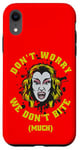 Coque pour iPhone XR Graphique Vampire Horror We Don't Bite Much Blood