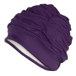 Fashy Bonnet de Bain en Tissu Violet, Taille Unique