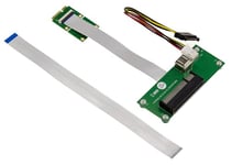 KALEA-INFORMATIQUE Adaptateur Riser PCIe x8 vers miniPCIe avec Nappe blindée 15cm ou 25cm pour Monter Une Carte PCI Express 8X sur Un Port Mini PCIe