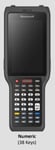 HONEYWELL CK62: 5G WI-FI 6E NANO ESIM 4IN 38-K NUM F-KEY 8GB/128GB FR XLR TERM